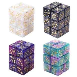 6面骰子计数器+1/-1个骰子桌游骰子计数MTG Magic万智牌游戏骰子