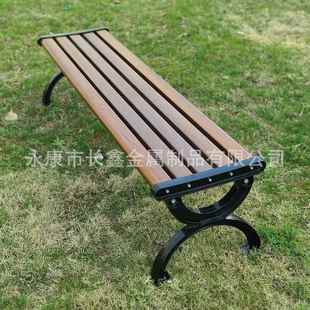 园椅户外椅塑木椅休闲合金广场座椅小区锌659CX连排公椅靠背长条