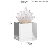 现代创意家居装 饰品天然石电视柜酒柜铜鹿摆件客厅玄关办公室配饰