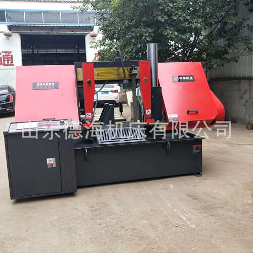 GZ4240卧式数控金属带锯床全自动送料精准切割机PLC控制系统