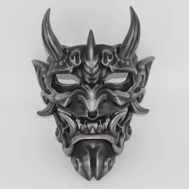 赤般若面具挂件cosplay能剧日系能面罩树脂红面鬼脸獠牙 面具般若