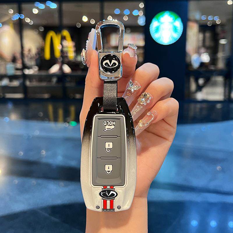 适用英菲尼迪q50l钥匙套二代qx50改装qx60汽车q70l用