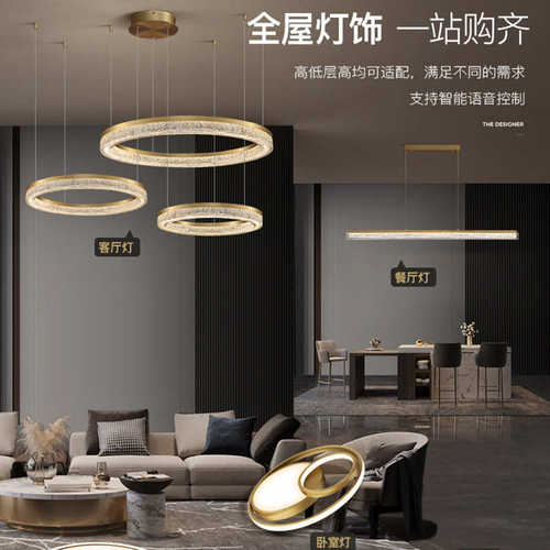 全铜意式极简树脂客厅吊灯现代简约客厅灯2024新款轻奢高级感灯具