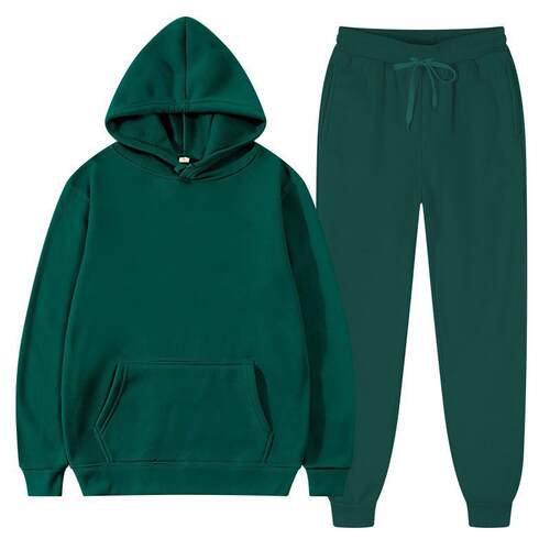 Men's suit pullover sweatshirt sports suit fleece men's