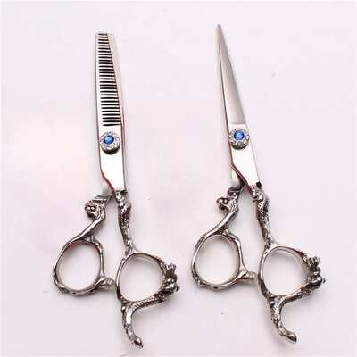 多剪刀寸刘打海牙剪刀蓝宝石平可剪选色薄剪理发新款烨美发龙鸿