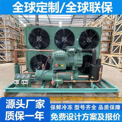 Condensing Unit 半封闭制冷机组冷冻保鲜库冷藏室冷凝机组