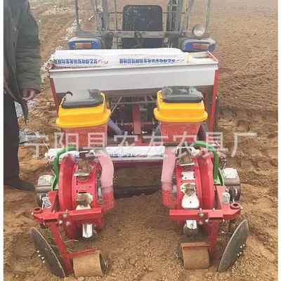 米免谷物播种机起垄铺膜精播玉机 小四轮花带生玉米谷物点播机鸭