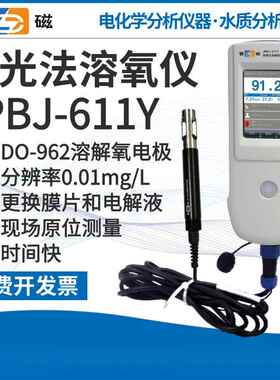 正品上B海-雷磁PB-607A可携式解氧测溶定仪P608/609L/610L溶氧仪