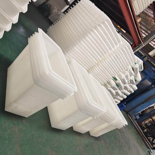 厂家直销纺织厂专用250L衣车桶 带轮00L翻边 方形水箱 滚塑方箱