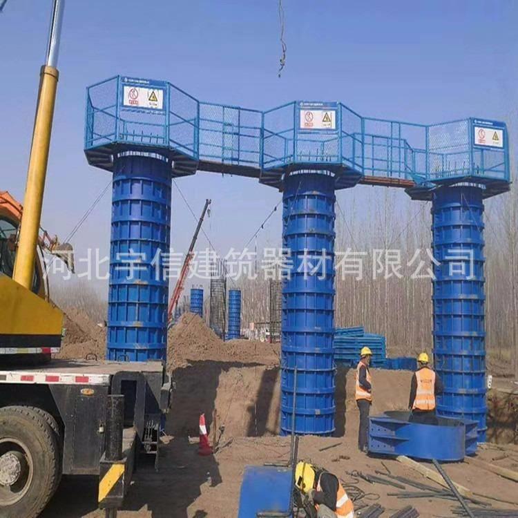 盖梁平台桥梁建筑施工墩柱高空作业安全通道施工盖梁平台防护