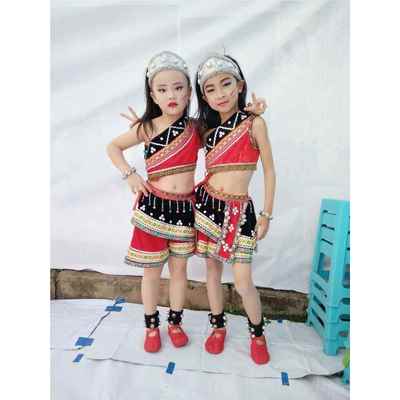 新款新款佤族舞服装 傣族花腰花演蹈出服装 族佤甩出发舞蹈演服女