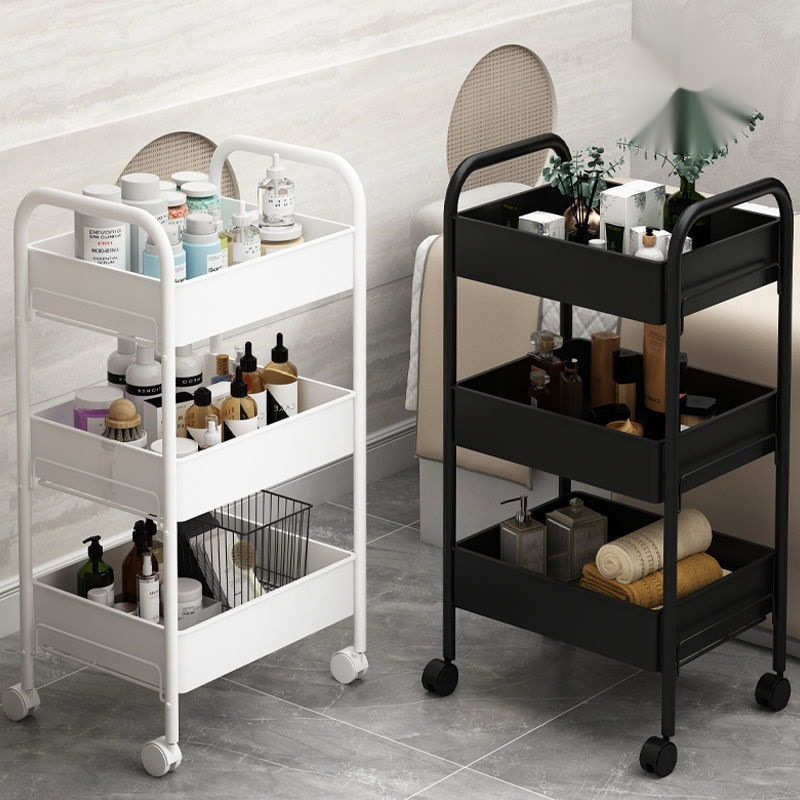 美睫推车美容车小推车理发店美容院仪器架子烫染美甲工具车收