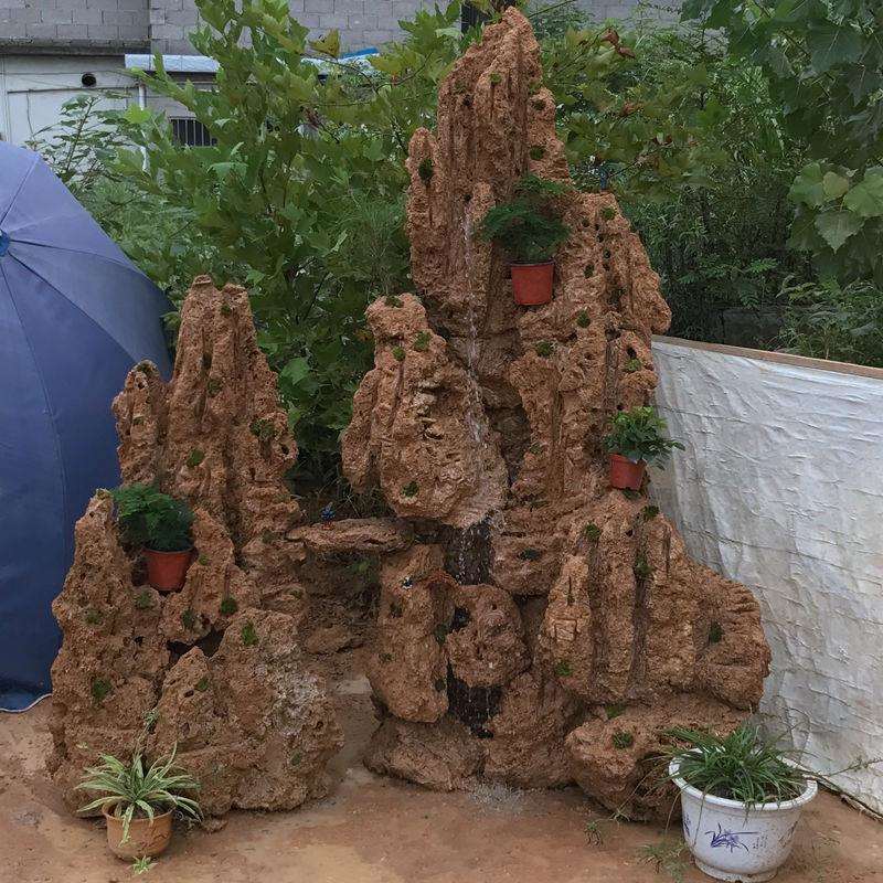 大型水池假山 别墅假山 吸水石 上水石 天然原石 庭院 花园 鱼池