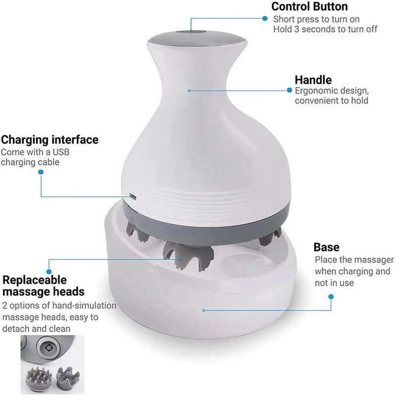 电动头皮按摩仪多功能揉捏按摩仪头部猫咪按摩器龙爪手全身按摩爪,个人护理/保健/按摩器材,头部按摩器,淘宝优惠券,粉丝福利购,淘宝优惠卷