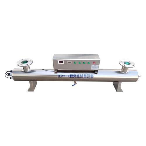 水处理消毒杀菌用 80W*4根 320W304不锈钢管道过流式紫外线消毒器