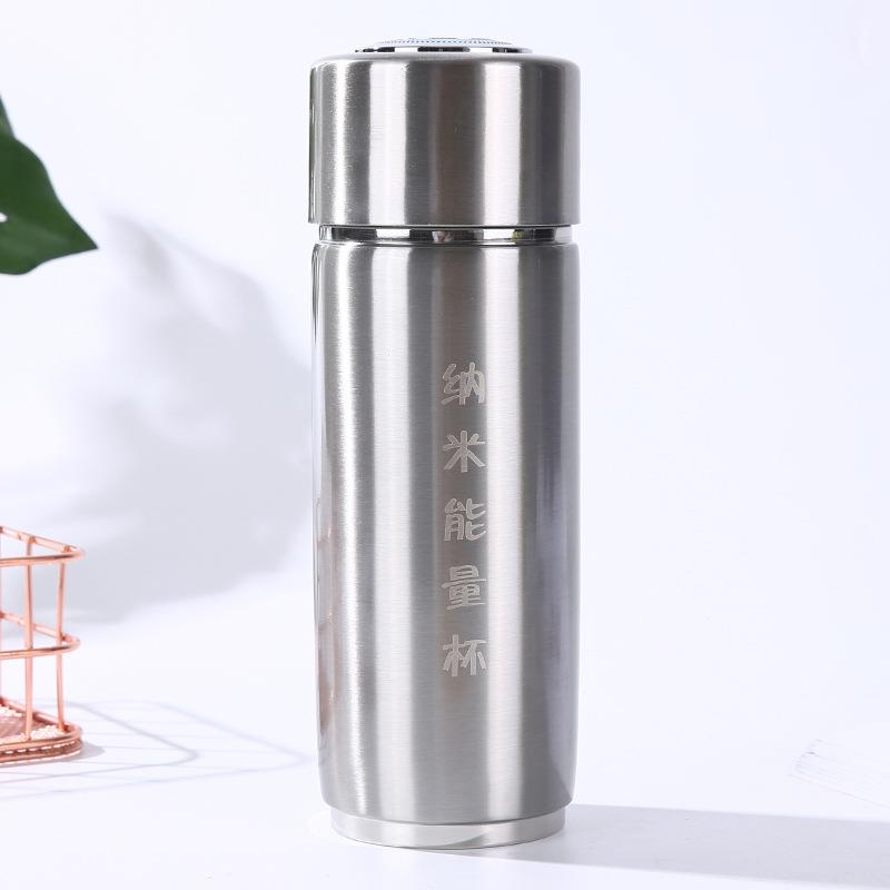 304不锈钢保温杯高口纳米能量杯商务保健杯托玛琳杯弱碱性水杯
