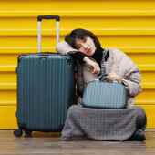 包邮 厂家直销拉杆箱化妆子母箱万向轮行李箱旅行箱密码 箱