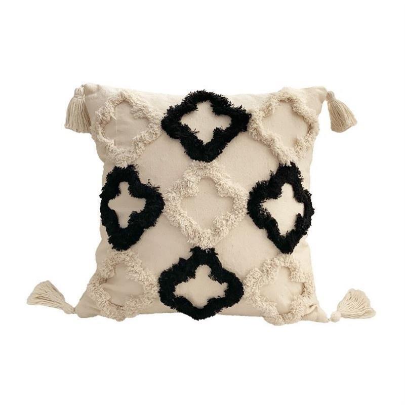 Morocco Tufted tassel sofa pillow cushion cover摩洛哥抱枕套