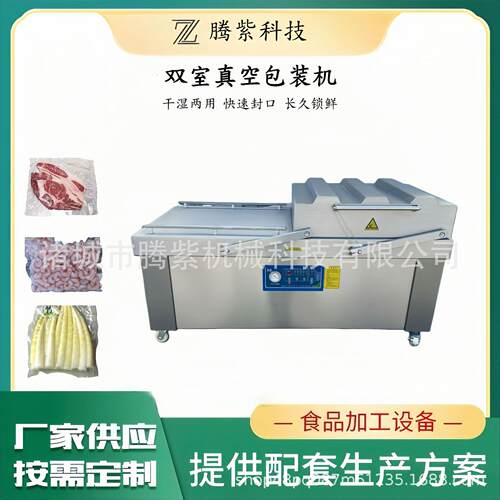 商用立式双室真空包装机真空封口机抽真空机食品真空包装机