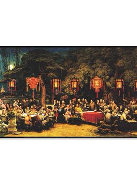 良宵革命战争油画办公室简框装饰画展厅会议室壁画走廊墙画W170
