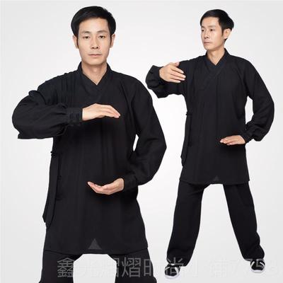 正品季弘岳武服当太极服武当亚练功服武当山道女款夏道袍男麻道士