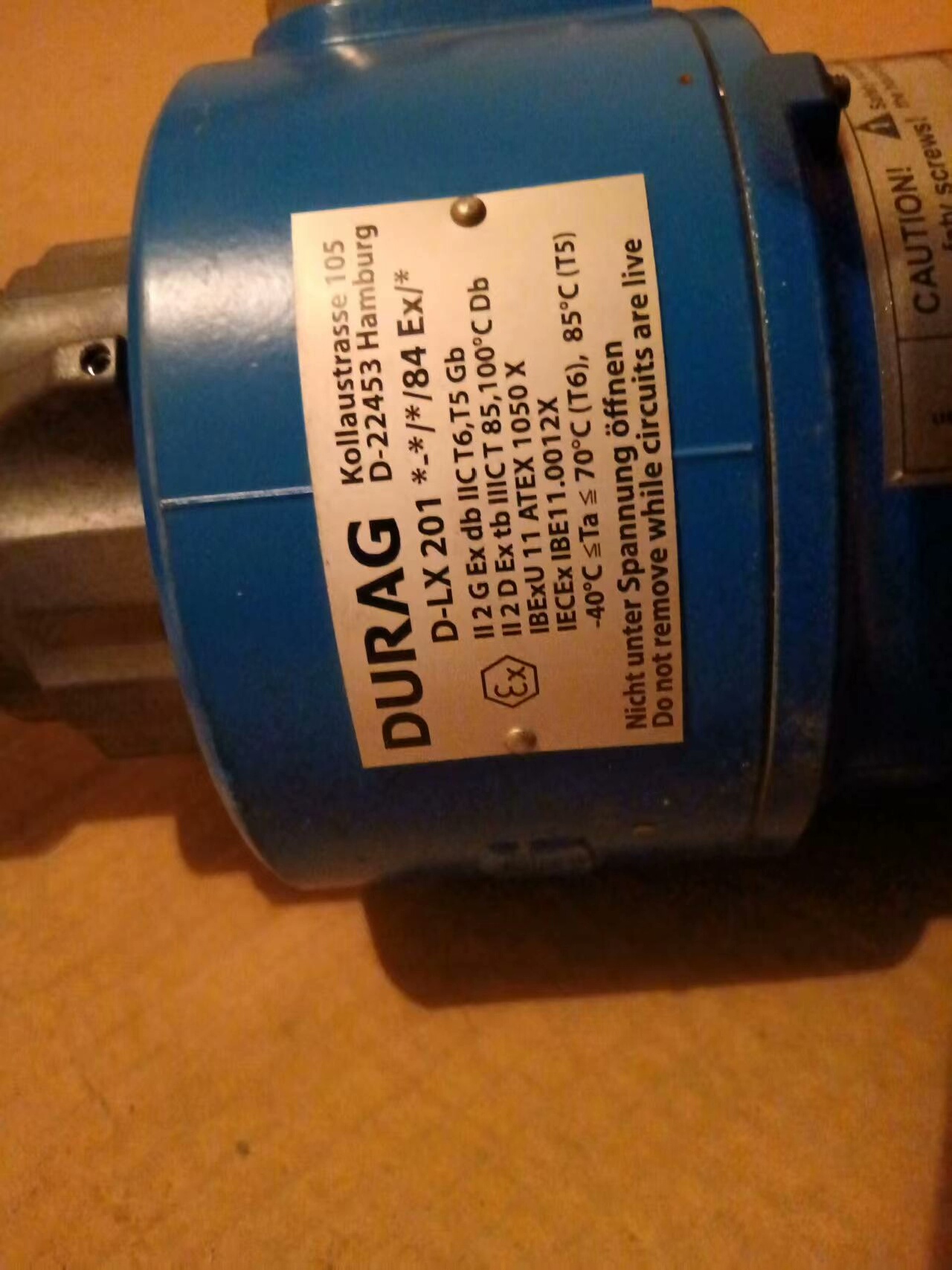 德国DURAG杜拉格防爆火检D-LX201 UA-C0/M4