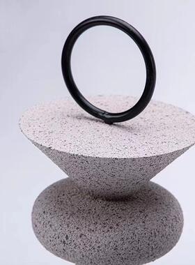 简约现代几何石质树脂工艺品雕塑软装北欧不规则砂岩质感家居饰品