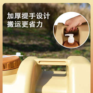 户外露营PE水桶大容量食品级车载家用储水纯净水桶饮水空桶矿泉水