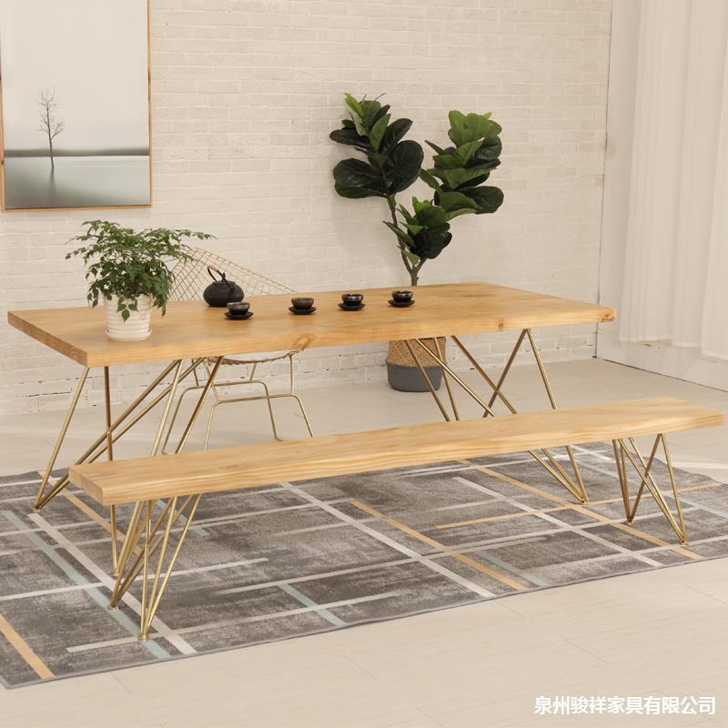 铁艺茶几茶桌椅组合工业风简约现代新中式办公室茶台泡茶桌茶艺桌