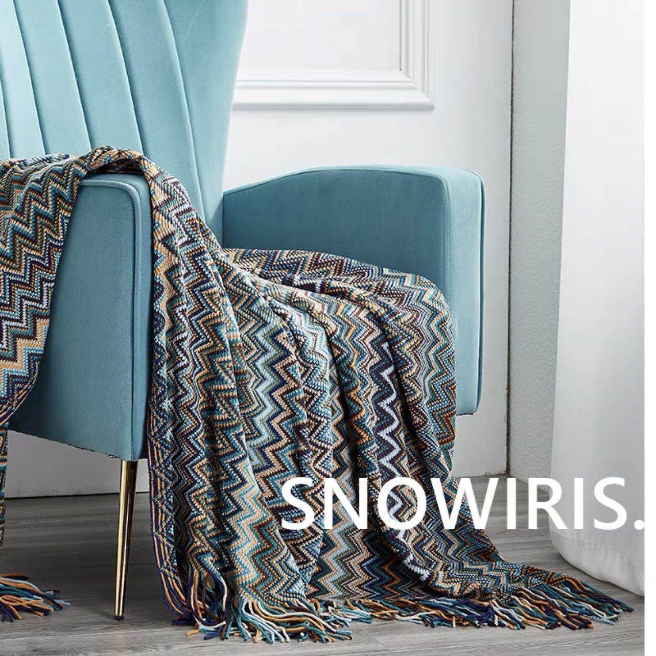 波西米亚毛毯办公室午睡毯民宿搭毯床尾毯巾流苏加厚盖毯沙发毯子