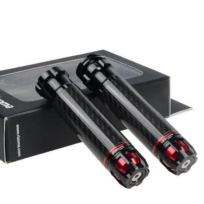 摩托车把套改装配件助力车油门手把胶越野车跑车碳纤维手柄套把手