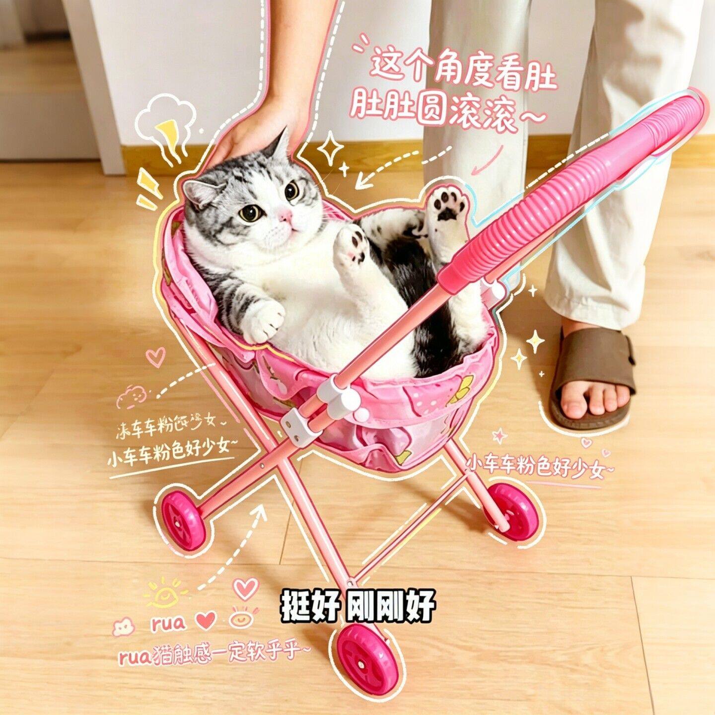 【铲屎官的乐趣】宠物推车轻便小车猫咪窝狗窝四季懒人遛狗好物