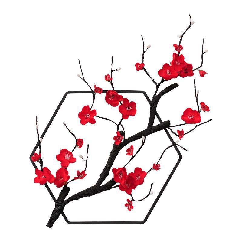 新中式梅花墙面装饰挂件墙上轻奢客厅沙发玄关电视柜背景墙挂饰品