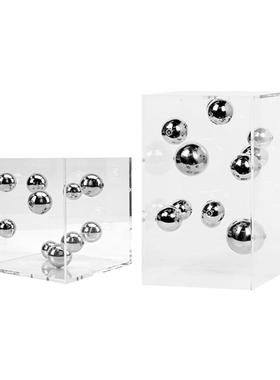 现代简约欧式轻奢亚克力罩子星球摆件样板房售楼处软装饰品摆设