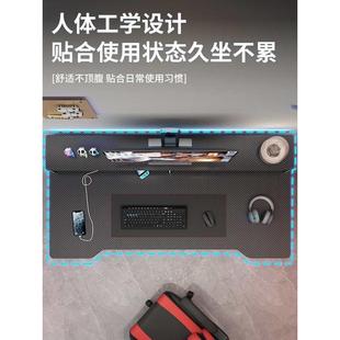 学生双人书桌家用卧室学习桌办公桌碳纤维简易电竞 电脑桌台式