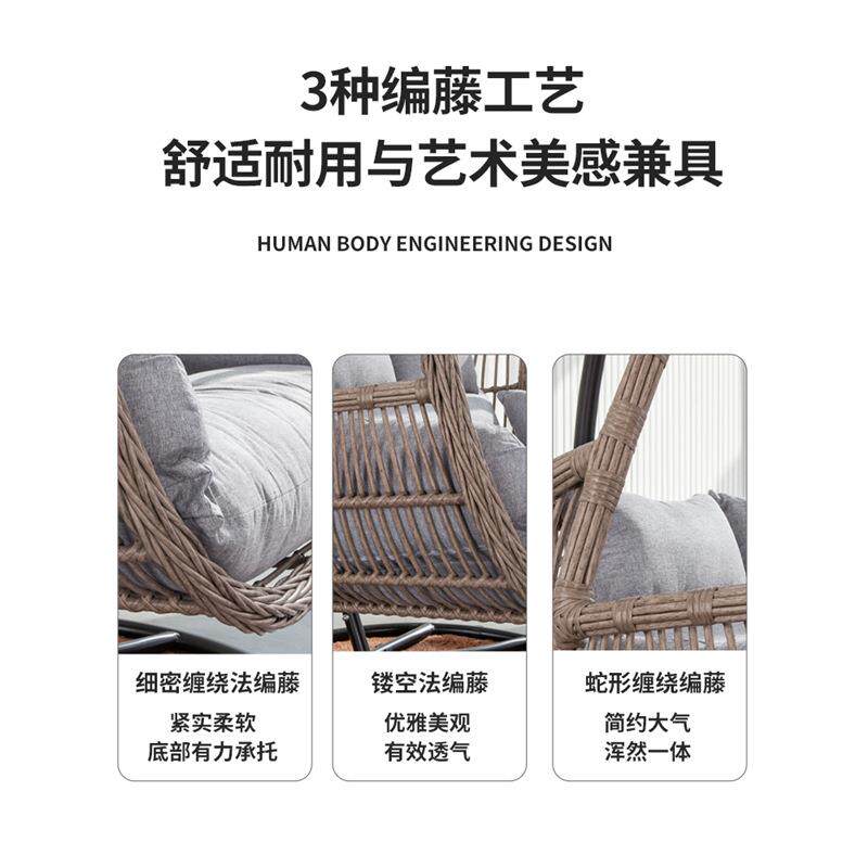 网红秋千双人吊篮鸟巢懒人小沙发阳台家用休闲单人吊床秋千摇摇椅