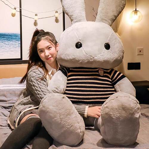 日本长耳朵小兔子毛绒玩具超大号床上睡觉抱枕女生布娃娃玩偶生日