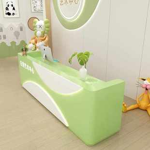 少儿舞蹈围棋社吧台创意美术前台艺术培训机构接待台书法班收银台