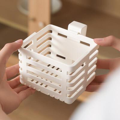 Wall-mounted expandable mini hanging basket for kitchen sink
