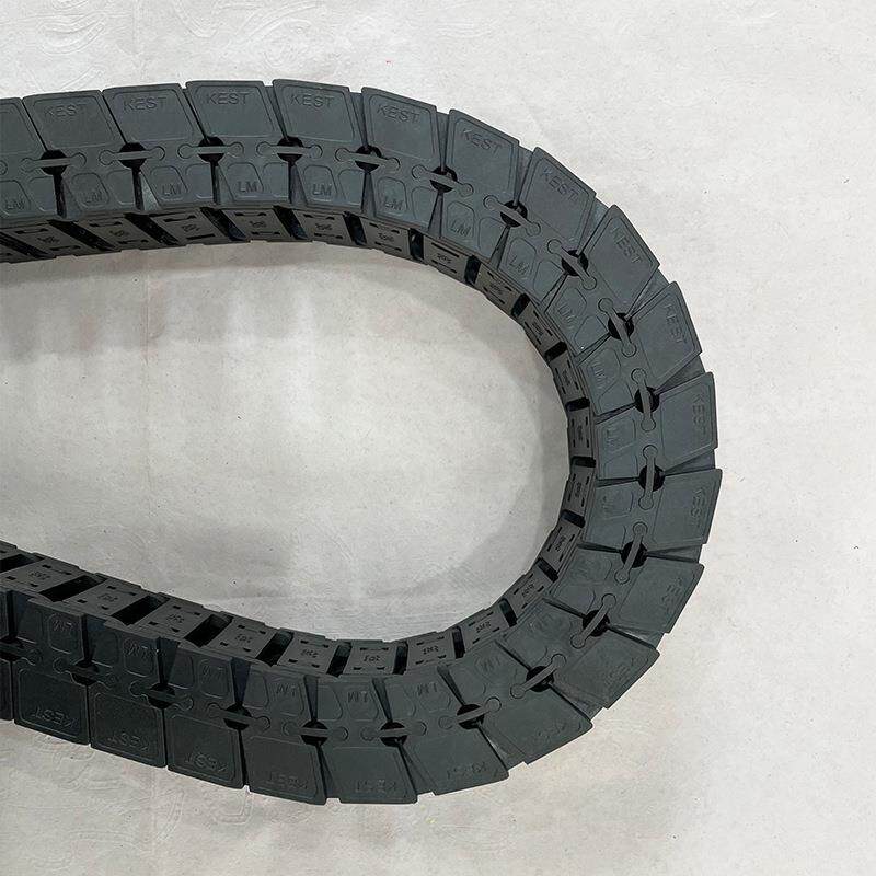 K25S静音厂打家直供P料A66尼龙塑拖链K25S低噪音坦克链条两侧可开