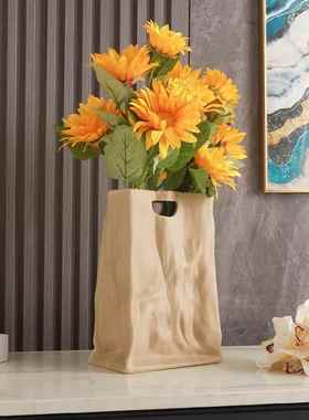 直播间装饰摆件入户门玄关摆件现代家装艺术花瓶摆件酒店服装展厅