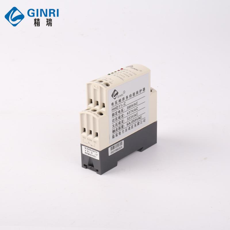 H1HD1-C电无品牌/压相序保护器三相过欠压断相相电序电压不平衡保