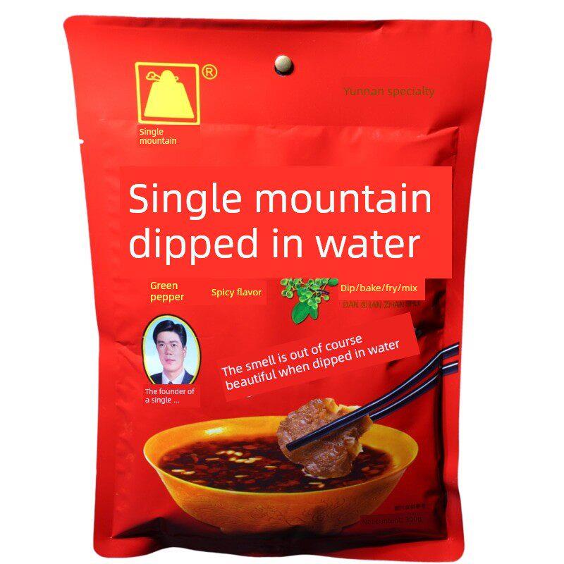 云南单山蘸水青花椒辣椒面粉烧烤调料贵州烙锅五香四川肉串火干碟