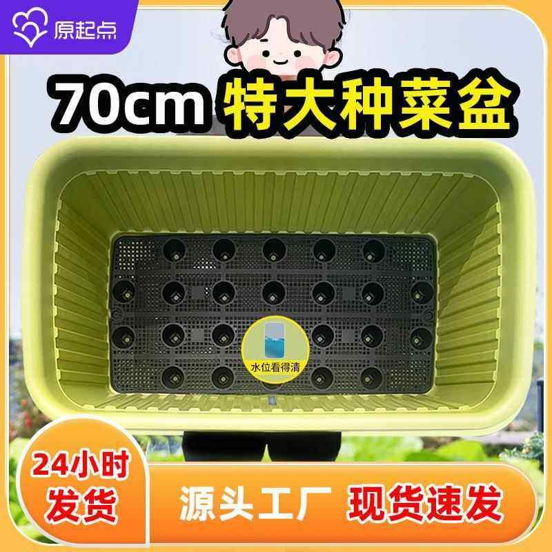 种菜盆室内室外阳台楼顶蔬菜水果专用箱长方形加大加厚移动种植盆