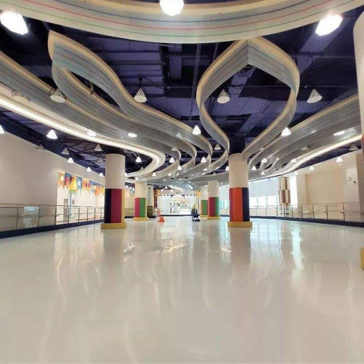 室内外娱乐广场用仿真冰板 旱冰场溜冰板曲棍球馆 分子地板