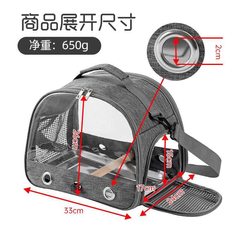 新款直销鹦鹉外带包便携鸟包外出可折叠宠物包仓鼠兔子小宠外出笼