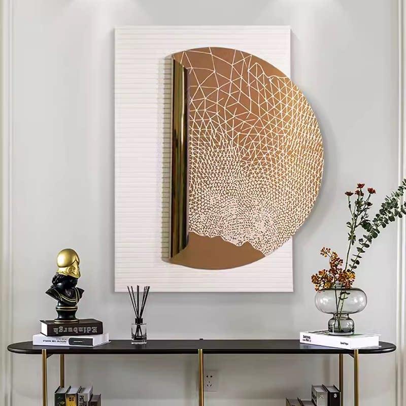意式现代立体金属画实物画客厅壁画高档画餐厅浮雕挂画玄关装饰画