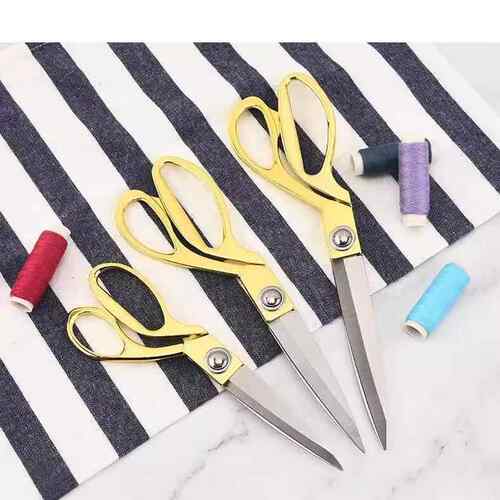 厂家裁缝剪刀 锌合金不锈钢镀金服装剪 喜庆婚庆剪彩金色剪刀