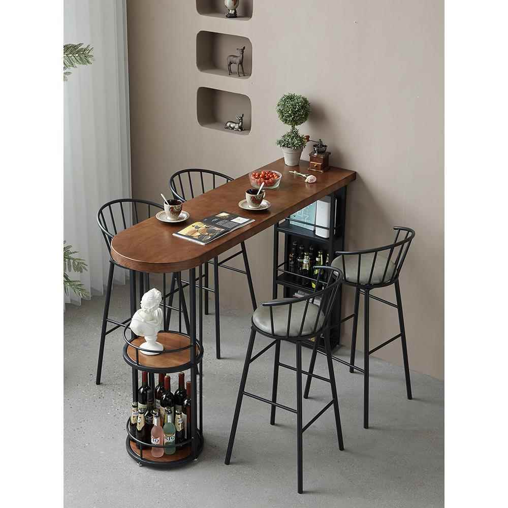 桦崟吧台 桌 家用实木现代简约隔断吧台一体客厅餐边 柜 中岛台收纳置物 架摆件饰品床笠拉车