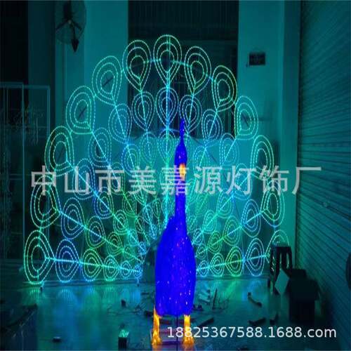 来图采购春节十二款动物生肖造型灯兔孔雀风景区旅游区园林景观灯